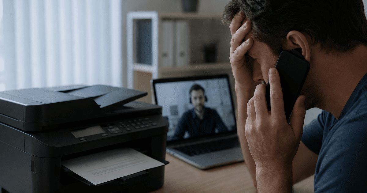 The Printer Support Scam (2026) — How It Works and How to Stop It